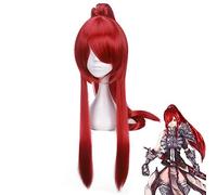 Anime Fairy Tail Erza Scarlet Red Long Ponytail peluca Cosplay disfraz mujer resistente al calor pelo sintético Cosplay pelucas