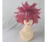 Anime Fairy Tail Esencial Natsu Dragneel Corto Rosa Peluca Cosplay Disfraz Hombres Mujeres Resistente al Calor Pelo Sintético Fiesta Pelucas 1100410147