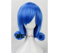 Anime Fairy Tail Mujeres Juvia Loxar Cosplay Peluca Azul Corto Rizado Pelo sintético Juego de roles Disfraces de peluca K081