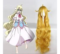 Anime Fairy Tail Pelucas de Cosplay Mavis Vermillion Peluca de Cosplay Peluca Sintética Resistente al Calor Pelo Fiesta de Halloween Mujer Peluca de Cosplay