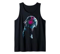 Anime Fan Music Auriculares Gamer Gaming Cool Camiseta sin Mangas