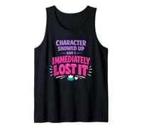 Anime Fangirl Gritando Anime Reacción Humor Emocionado Weeb Camiseta sin Mangas