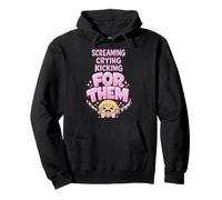 Anime Fangirl Gritando Anime Reacción Humor Emocionado Weeb Sudadera con Capucha