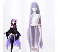 Anime Fate Extra CCC BB Cosplay Peluca Byibyi Accesorios de vestuario Niña Púrpura 120cm Largo Recto Pelo sintético Pelucas de cabello sintético
