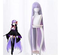 Anime Fate Extra CCC BB Cosplay Peluca Byibyi Accesorios de vestuario Niña Púrpura 120cm Largo Recto Pelo sintético Pelucas de cabello sintético