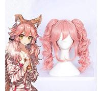 Anime Fate Extra Last Encore Cosplay Peluca Tamamo no mae Cosplay Peluca Peluca Sintética Resistente al Calor Fiesta de Carnaval de Halloween