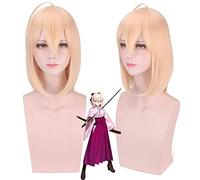 Anime Fate Grand Order Sakura Saber Okita Souji peluca mujeres pelo corto sintético resistente al calor Okita Souji Cosplay pelucas de disfraces