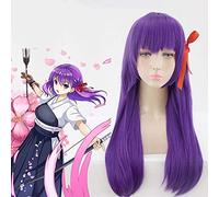 Anime Fate Stay Night Pelucas de Cosplay Matou Sakura Peluca de Cosplay Peluca sintética resistente al calor Fiesta de carnaval de Halloween Peluca de pelo para mujer