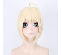 Anime Fate Stay Night Pelucas Saber Cosplay Peluca sintética Cabello Halloween Carnaval Fiesta Mujeres Arutoria Pendoragon Cosplay Peluca FGO 3