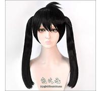 Anime Fire Force Enen No Shouboutai Kotatsu Tamaki Cosplay Peluca De Pelo Sintético Largo Negro Resistente Al Calor + Gorra De Peluca Gratis