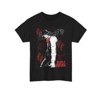 Anime Fire Force Shinra Kusakabe tee Anime Fire Fighters Black T Shirt Black L