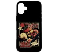 Anime Food Meme "My Diet?" Arte de caja Bento inspirado en el anime Carcasa para iPhone 16 Plus