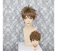 Anime Free!-Dive to the Future Kirishima Natsuya Wig Cosplay Short Golden Heat Resistant Synthetic Hair Wig + Wig Cap