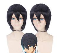 Anime Free Iwatobi Swim Club Cosplay Haruka Nanase Hazuki Nagisa Rin Matsuoka Disfraz Peluca Fiesta Cabello Pelucas de Cosplay + Peluca Gratis Cap D