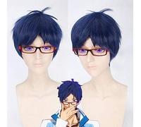 Anime Free Iwatobi Swim Club Cosplay Haruka Nanase Hazuki Nagisa Rin Matsuoka Disfraz Peluca Fiesta Cabello Pelucas de Cosplay + Peluca Gratis Cap B