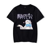 Anime Frieren: Beyond Journey's End Merch Camiseta Hombre Mujer Casual Short Sleeve Shirt Cosplay T-Shirt