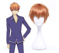 Anime Fruits Basket Pelucas de cosplay Kyou Souma Peluca de cosplay Peluca sintética resistente al calor Cabello Fiesta de carnaval de Halloween