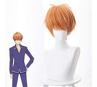 Anime Fruits Basket Soma Souma Kyo Peluca corta Disfraz de Cosplay Pelo falso Pelo sintético resistente al calor Juego de roles Pelucas + gorro de peluca