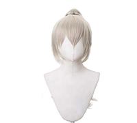 Anime Game Arknights Pioneer Grani Cosplay Peluca Gris Claro Gradiente Pelo Fibra Resistente al Calor Halloween Juego Disfraz Pelucas Perucas KUZW00574