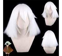 Anime Game Hatake Kakashi White Cosplay Wig Synthetic Hair Halloween Costume Party Play Wigs OneSize white3