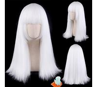 Anime Game Hatake Kakashi White Cosplay Wig Synthetic Hair Halloween Costume Party Play Wigs OneSize white17