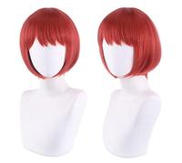Anime Game Koizumi Mahiru Short Red Cosplay Wig Synthetic Hair Halloween Party Wigs Peruca
