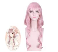 Anime Game Miracle Nikki Cosplay Peluca Lolita Pink Long Synthetic Hair Halloween Party Costume Play Pelucas para Mujeres