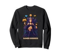 Anime Gamer Queen Jugador De Videojuegos XP Trono Jugador Diosa Sudadera
