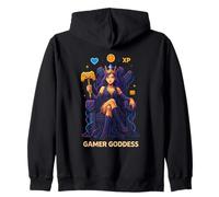 Anime Gamer Queen Jugador De Videojuegos XP Trono Jugador Diosa Sudadera con Capucha
