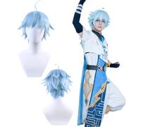 Anime Genshin Impact Chongyun Peluca Cosplay para Todos los Personajes Fiesta de Carnaval de Halloween para Mujeres Niñas y Niños