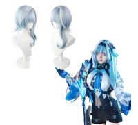 Anime Genshin Impact Eula Peluca Cosplay para Todos los Personajes Fiesta de Carnaval de Halloween para Mujeres Niñas y Niños
