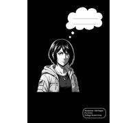 Anime Girl Composition Notebook: 6×9 Inches | 100 College-Ruled Pages | Black Matte Cover | Great for journaling, note-taking, or creative writing