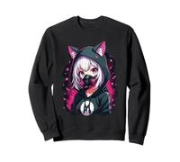 Anime Girl con máscara de Gas, diseño de Manga sombrío Sudadera