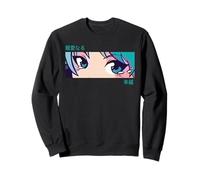 Anime Girl Eyes Pastel Aesthetic Otaku Art Sudadera