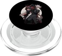 Anime Girl Gothic Waifu Japanese Kawaii Otaku Oni Mask PopSockets PopGrip para MagSafe