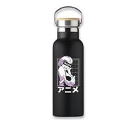 Anime Girl Kanji Japonés Toga - Botella ecológica, taza de café