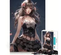 Anime Girl No Jigsaw for Teenagers1000 Pieces Mind Boost Game Firm Fit Secure Assembly Foundation Bond Activity for Beings Beings (38x52cm)