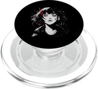 Anime Girl Otaku Manga Fan Art Japonés Motivo Retro PopSockets PopGrip para MagSafe