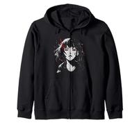 Anime Girl Otaku Manga Fan Art Japonés Motivo Retro Sudadera con Capucha