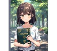 Anime Girl Sketchbook - Aesthetic Art Journal for Drawing, Doodling & Creative Expression: Cute Anime-Inspired Sketchbook for Teens, Artists & ... | Soft Matte Cover | 120 Pages, 8.5x11 Inches