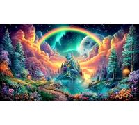 Anime-Girl-with-Rosas-and-Stained-Glass Puzzle de 1000 Piezas para Juguetes Infantiles Cartón 100% Reciclado Juegos educativos clásicos 38x52cm/1000pcs