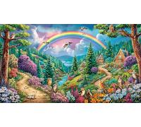 Anime-Girl-with-Rosas-and-Stained-Glass Puzzle de 1000 Piezas para la Familia Cartón 100% Reciclado Juegos estimulantes y mentales 75x50cm/1000pcs