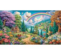 Anime-Girl-with-Rosas-and-Stained-Glass Puzzle de 1000 Piezas para niños de 12 años Cartón 100% Reciclado 38x26cm/1000pcs