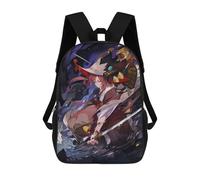 Anime Girl with Sword And Dragon Mochila Escolar, Mochila De Negocios, Mochila Impermeable Para Libros, Para Acampar, Aventuras Al Aire Libre Y Viajes Diarios 17inch