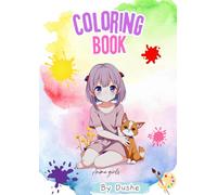 Anime girls coloring book