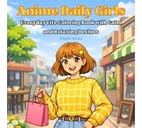 Anime Girls Daily: Bold and Easy Everyday Anime Girls Coloring Book