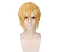 Anime gratis! Hazuki Nagisa amarillo corto Cosplay disfraz resistente al calor pelo sintético hombres mujeres Cosplay pelucas