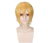 ¡Anime gratis! Hazuki Nagisa amarillo corto disfraz de Cosplay pelo sintético resistente al calor hombres mujeres pelucas de Cosplay