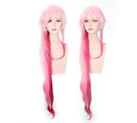 Anime Guilty Crown cosplay peluca Accesorios de fiesta de Halloween Cosplay largo rosa rojo pelo mixto Yuzuriha Inori cosplay Pelucas + gorro de peluca Talla única peluca No.128
