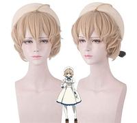 Anime Guilty Crown Shu Ouma Cosplay peluca marrón mezcla corta pelucas de pelo sintético resistente al calor sin sombrero PL-239